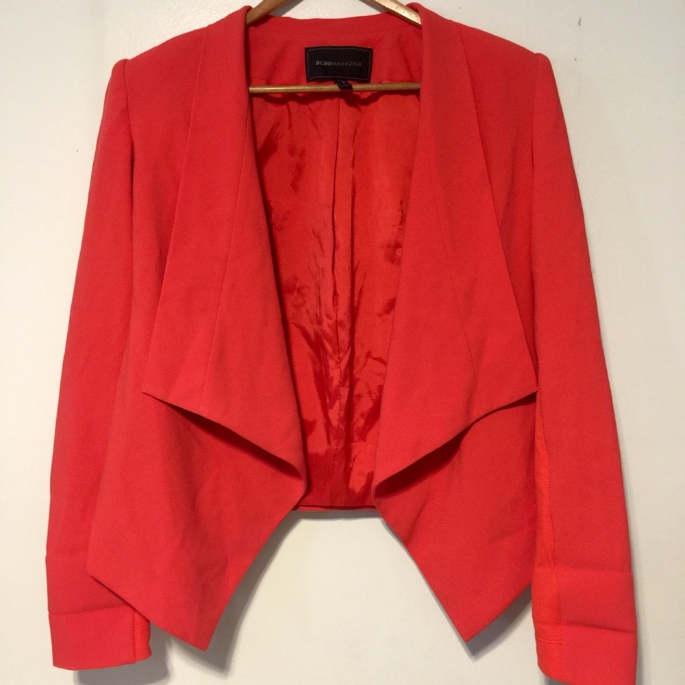 BCBG MAXAZRIA RED BLAZER